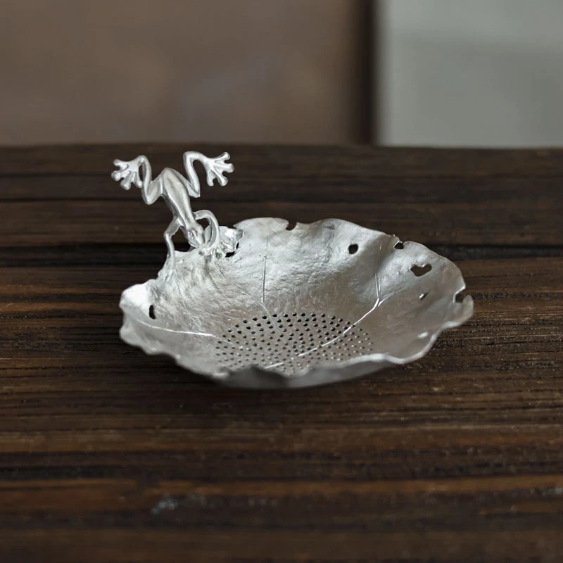 【静姐小院】锡青蛙茶漏（Q3148）