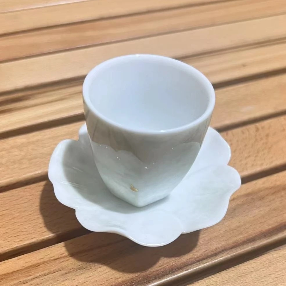 【静姐小院】黄丽君陶瓷套杯绿茶靡主人杯杯碟（X黄丽君0032）