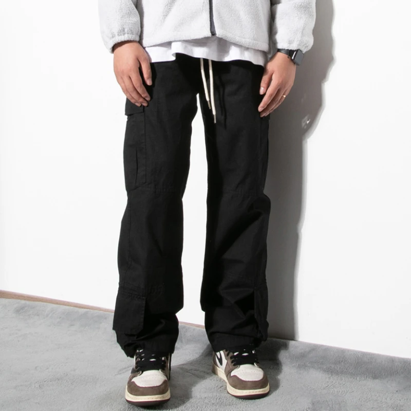 loadmind美式工装裤vibe裤子男薄款直筒基础休闲裤宽松欧美高街