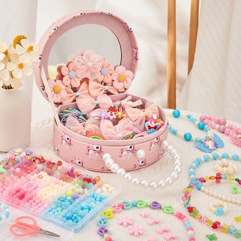 儿童生日礼物学生礼盒DIY创意可爱女孩发饰发卡礼盒女生奖励礼品