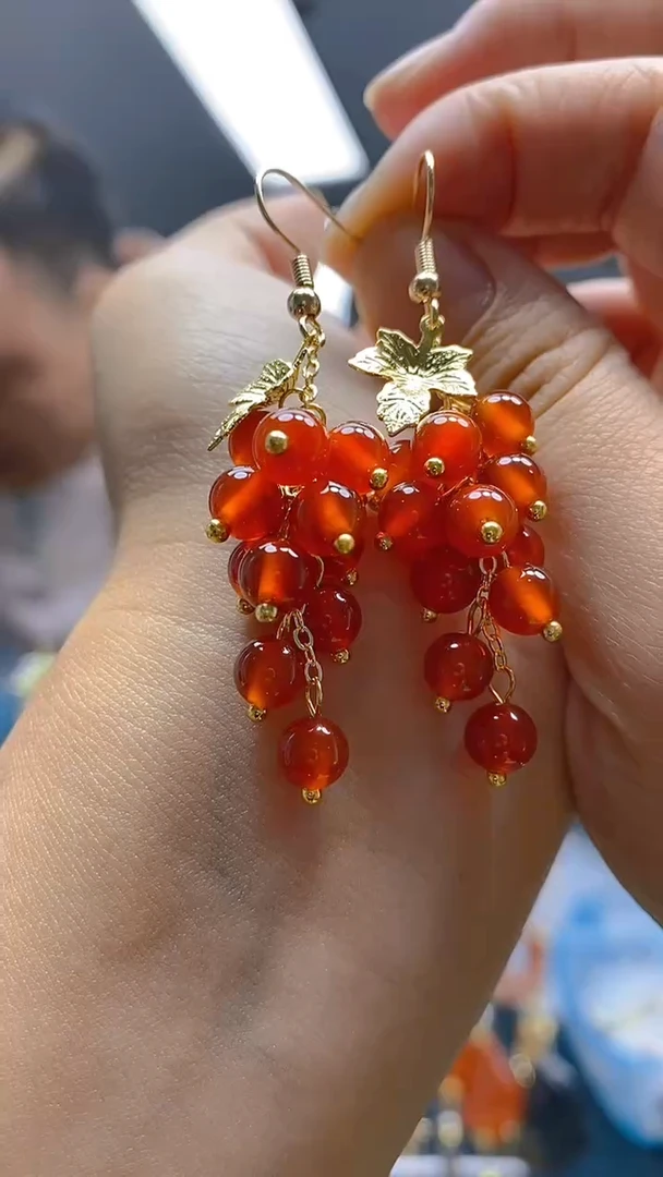 【闪购商品】玛瑙/玉髓耳饰合金20玛瑙饰品