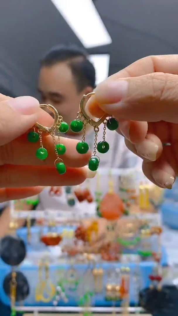 【闪购商品】翡翠耳饰合金320翡翠耳包