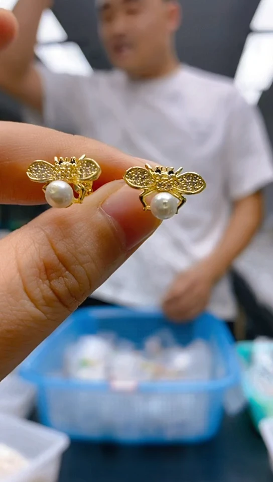 【闪购商品】淡水珍珠耳饰未镶嵌032