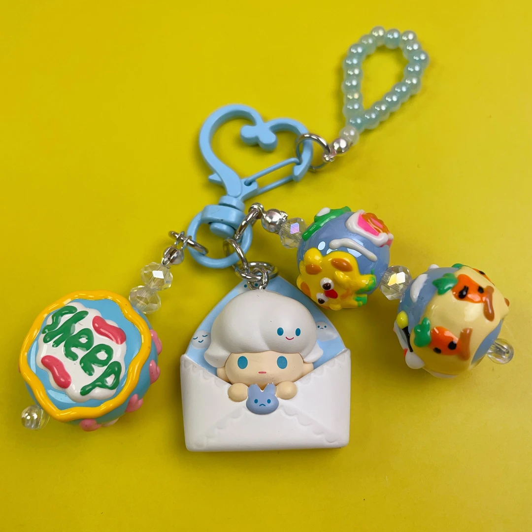 【重油】正版萌粒手工diy手绘珠手机链挂件装饰品