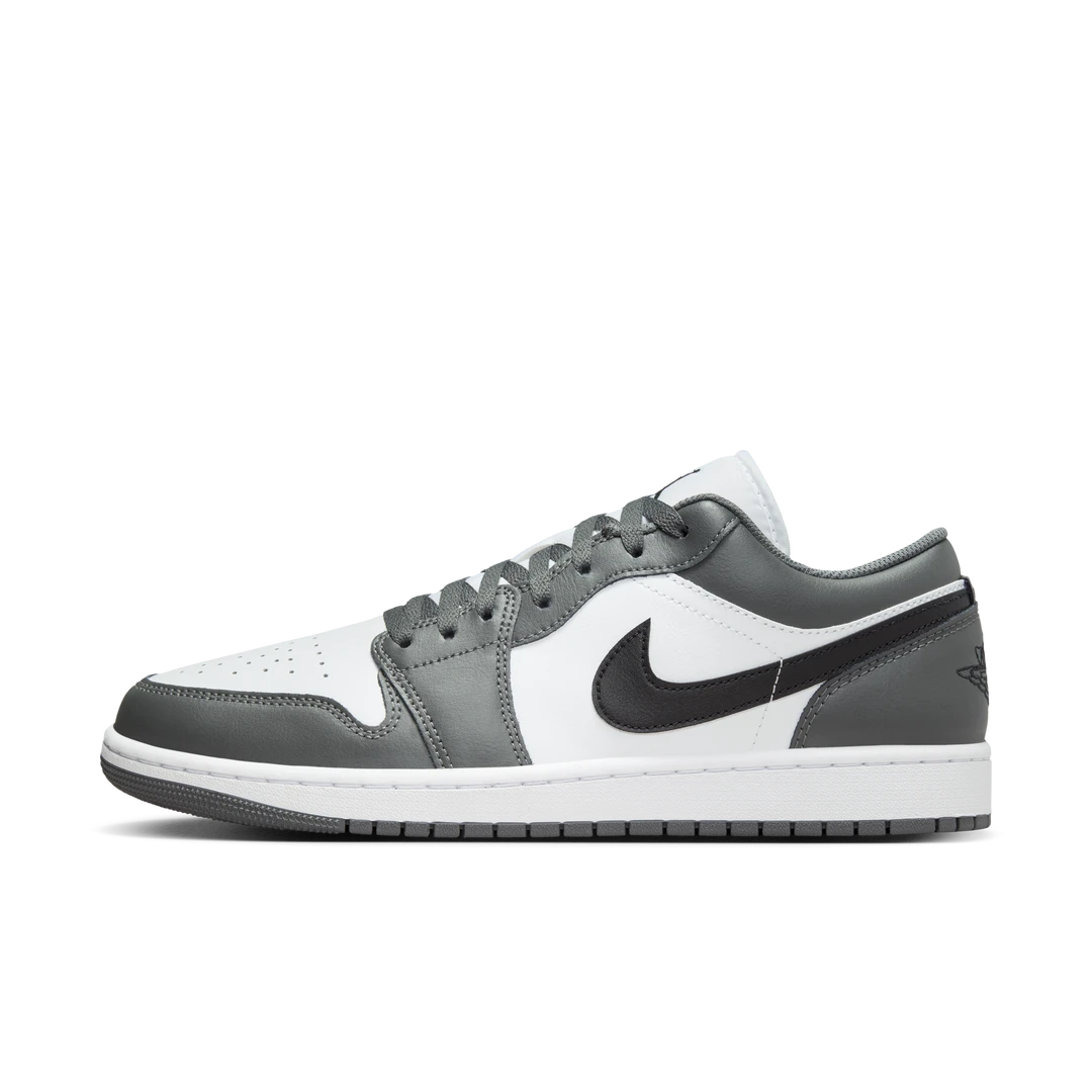 Nike耐克男子AIR JORDAN 1 Low AJ1灰黑低帮休闲板鞋553558-152
