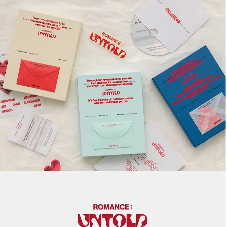 ENHYPEN符 正规二专辑《ROMANCE:UNTOLD》专辑特典合集