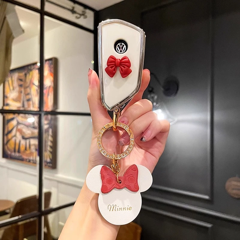 剑果大众凌渡L钥匙套高尔夫8汽车揽巡id4壳id6途昂x斯柯达明锐女