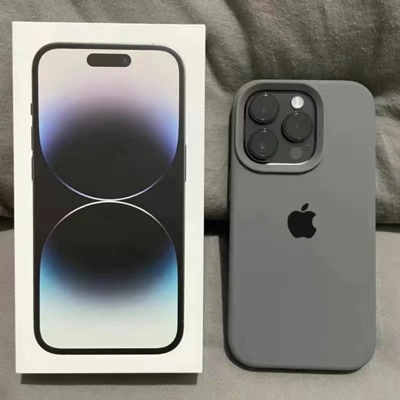 炭灰色苹果16proamx手机壳适用iPhone15pro液态硅胶13/14保护套12
