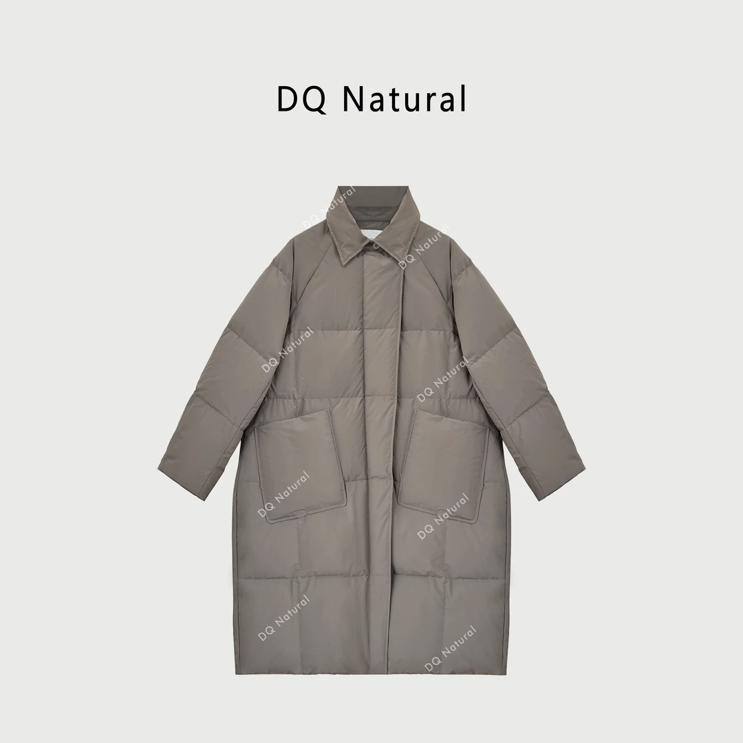 【DQ Natural】极简廓形中长款鹅绒服 762006