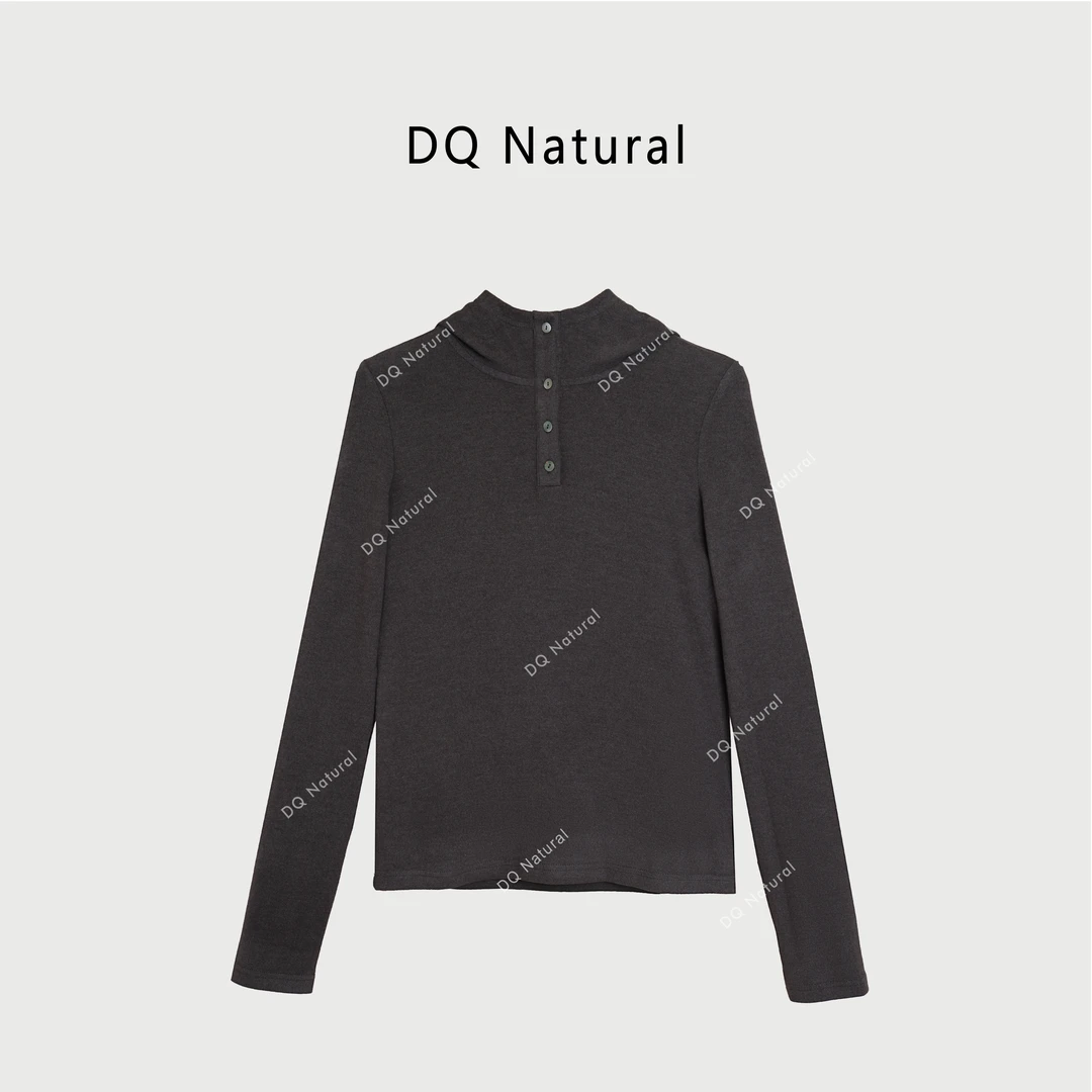 “清货特惠，NO退NO换”【DQ Natural】领纽扣长袖经典卫衣 760099