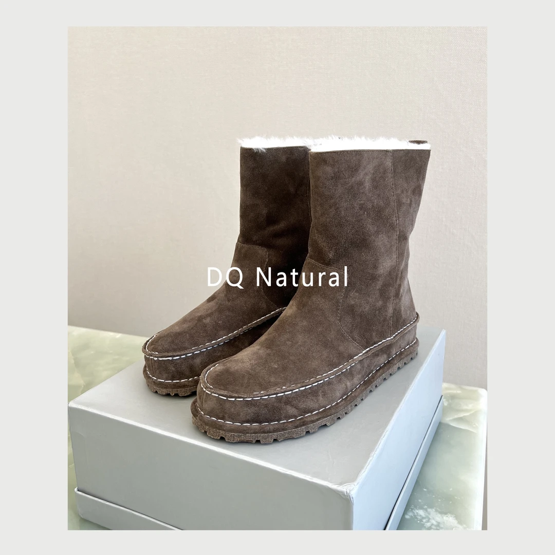 【DQ Natural】内里羊毛外牛反绒靴子 769099