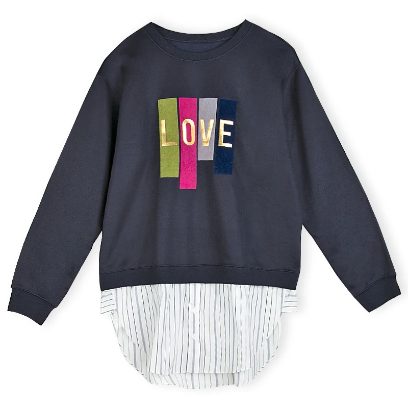 法拉鸣哥高系列通洋气卫衣上衣休闲G22556E