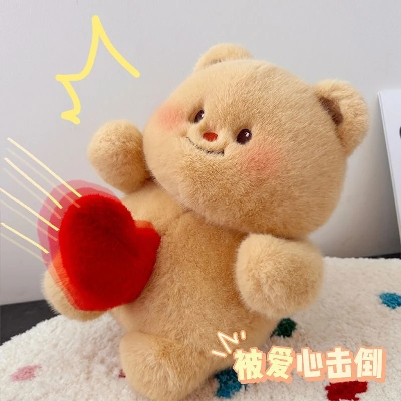 可爱抚慰小熊玩偶毛绒玩具礼物抱抱熊公仔毛绒玩具录音娃娃手作