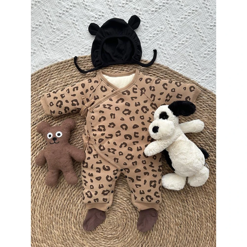 新生婴儿儿衣服套装初生宝宝59码冬款保暖连体棉衣