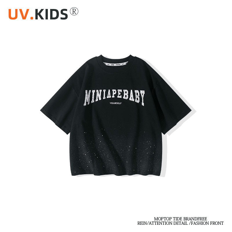 男童中大通设计师亲子款潮牌短袖T恤-xk24006