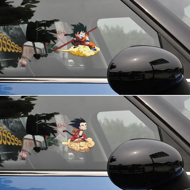 七龙珠孙悟空车贴抖音网红车窗玻璃装饰贴卡通动漫二次元摩托车画