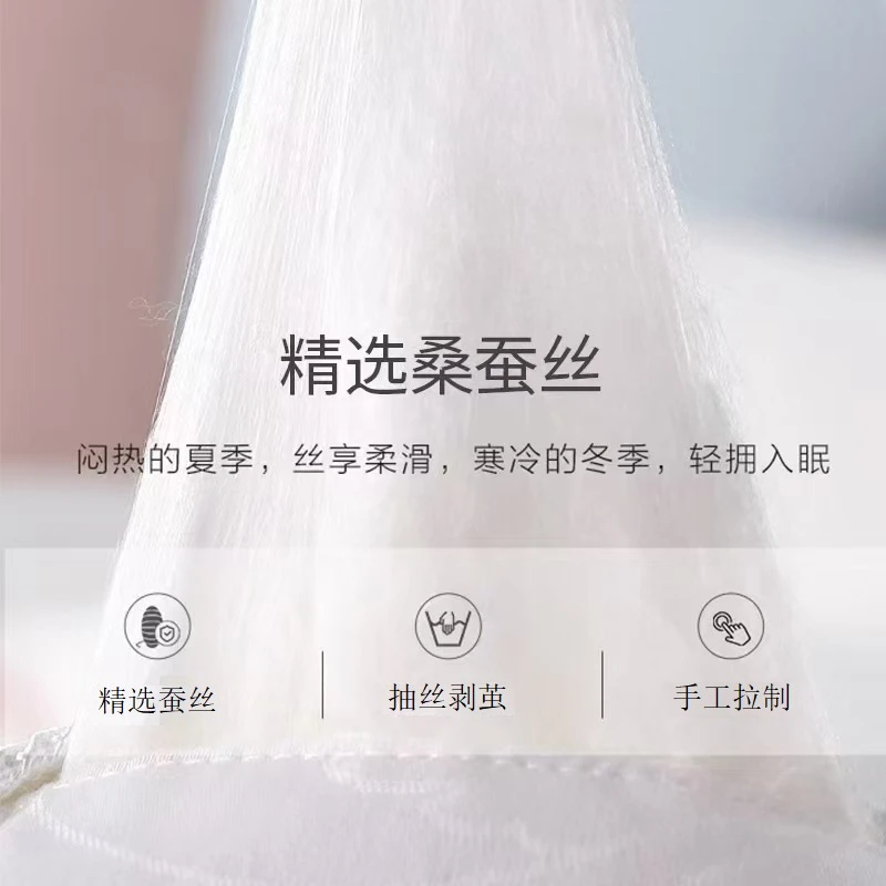 2025新丝桑蚕丝被冬季婚被喜被保暖轻奢透气柔软单人双人冬被