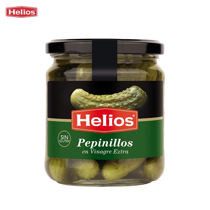 喜璐进口0低脂酸青瓜芥末345g沙拉三明治汉堡配菜小青瓜