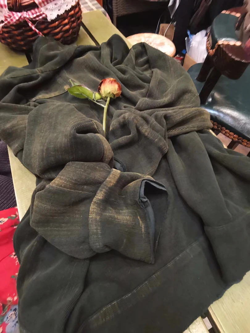 炒色做旧打底文艺复古休闲卫衣