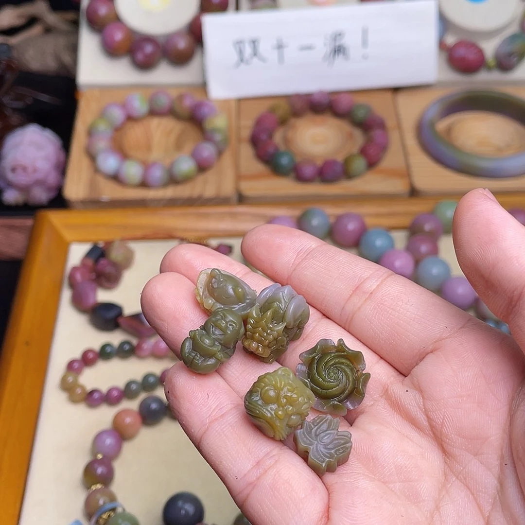 玛瑙/玉髓珠宝半成品未镶嵌盐源玛瑙