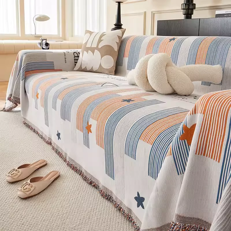 沙发盖布巾防滑盖毯全盖包万能垫子套罩巾四季通用2024年防猫抓