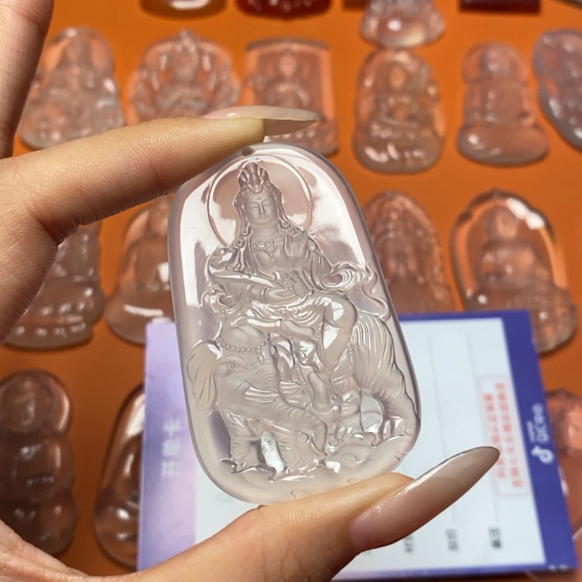 【闪购商品】玛瑙/玉髓吊坠未镶嵌金*