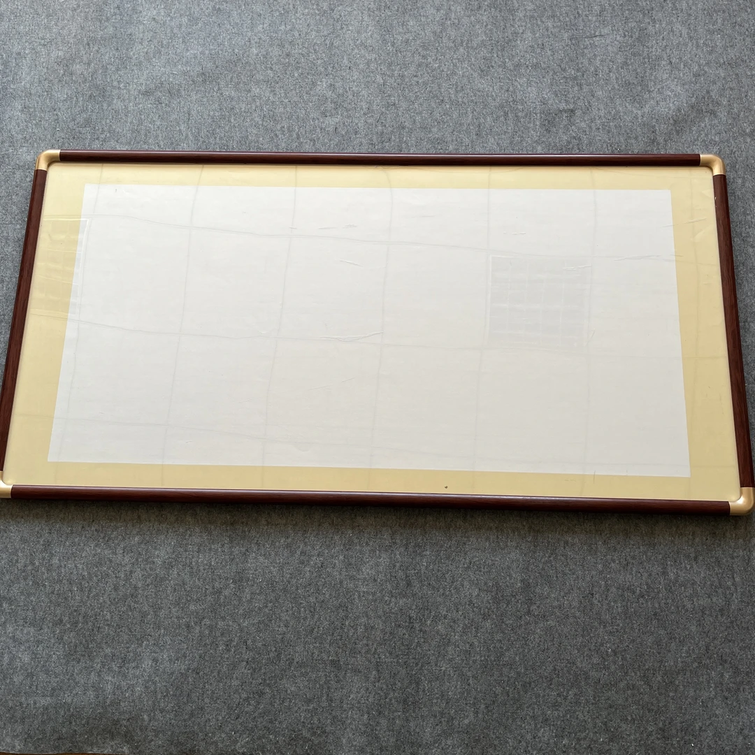 【内径69*138cm实木框】四尺整张  仿铜角实木框 书法画画 宣纸作品