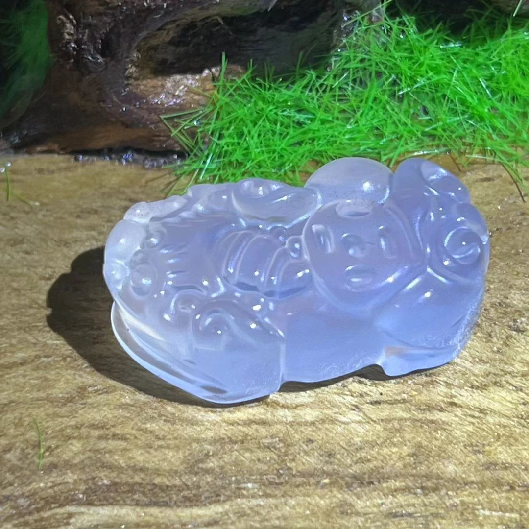 天然玉石冰透玛瑙貔貅