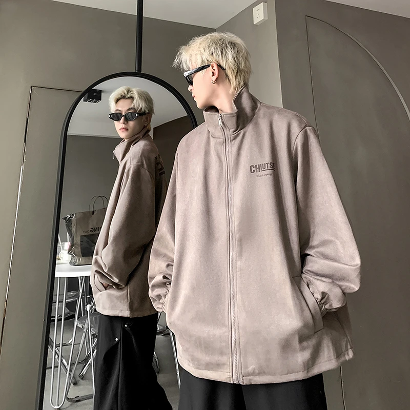 美式复古外套男士秋季2024新款衣服潮牌痞帅高级感夹克休闲