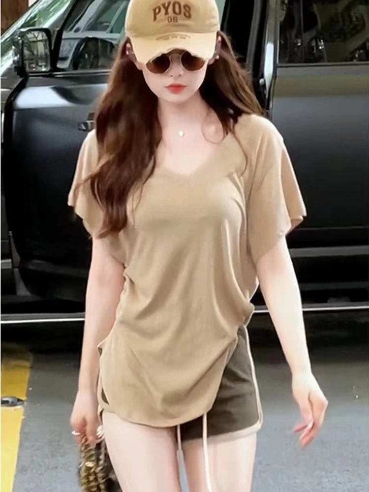 （001-100）新款方领长袖针织衫女打底衫上衣百搭蕾丝小香风气质