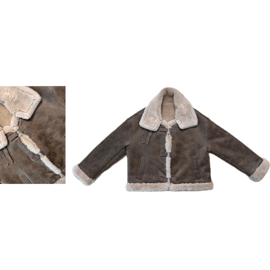 Kchoo‘机车服’秋冬女厚外套时尚潮流保暖显瘦百搭帅气休闲1107#