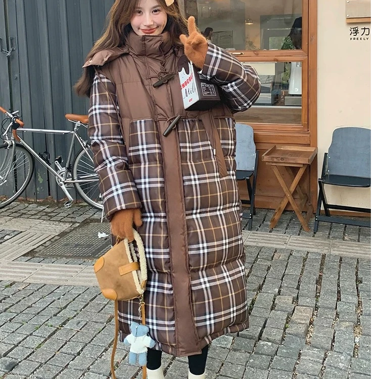 欧货保暖大牌加厚时尚羽绒服2025冬季长款冬装外套5889