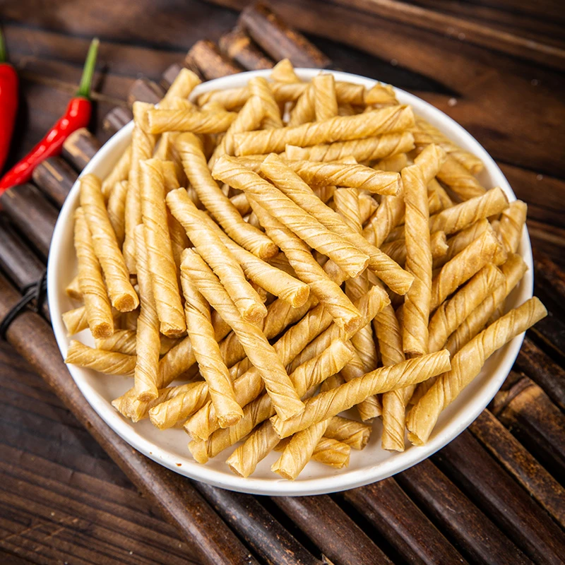 热销豆筋豆棒辣条食材豆皮卷豆棍素肉干货豆制品人造肉腐竹多规格