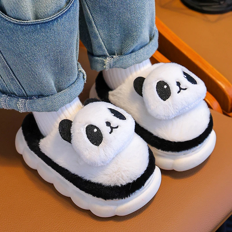 儿童棉拖鞋秋冬男女童室内防滑居家2024新款卡通网红外穿亲子拖鞋