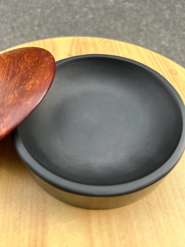 12.5cm×2.5cm(内径11cm)墨海+砚台两用中小楷砚台手工砚墨砚台