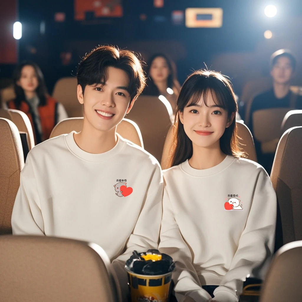 【两件装】再重都要圆领情侣装保暖卫衣宽松加绒百搭时尚潮流秋冬