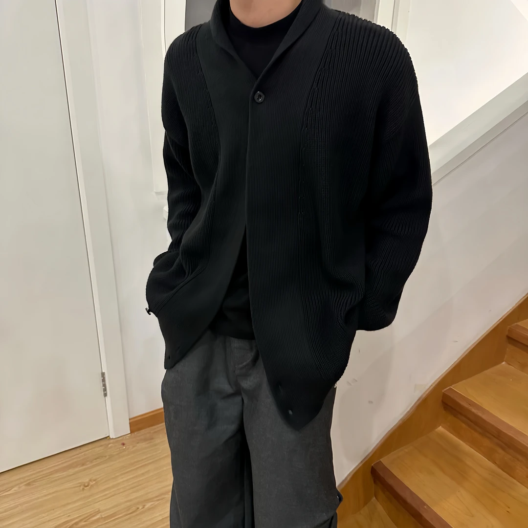 西几同款 新款秋季优雅设计感潮流宽松休闲百搭毛衣开衫针织衫