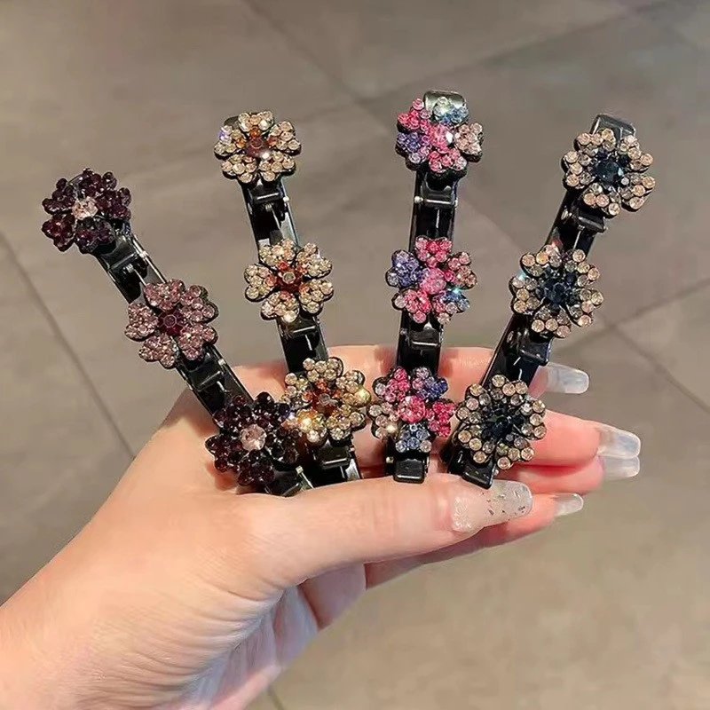 【买一送一】五瓣花边夹发饰碎发整理夹边夹侧面夹网红百搭头饰编织