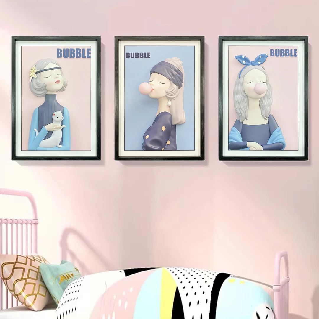 M 11 小海豚简约现代餐厅装饰画过道走廊卧室挂画