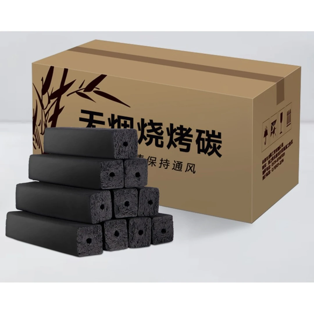 速燃竹炭烧烤木炭家用木炭速燃竹炭机制碳条专用碳传统四角高密度