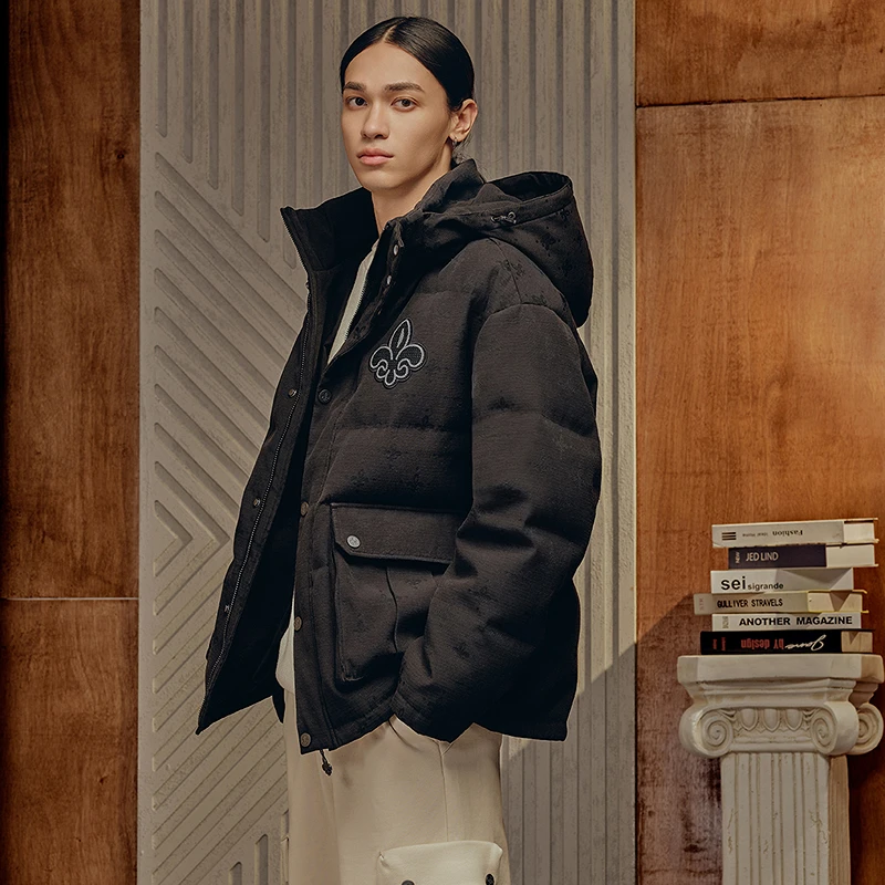 帕拉丁冬季男款羽绒服宽松长袖休闲时尚短羽绒服1010617