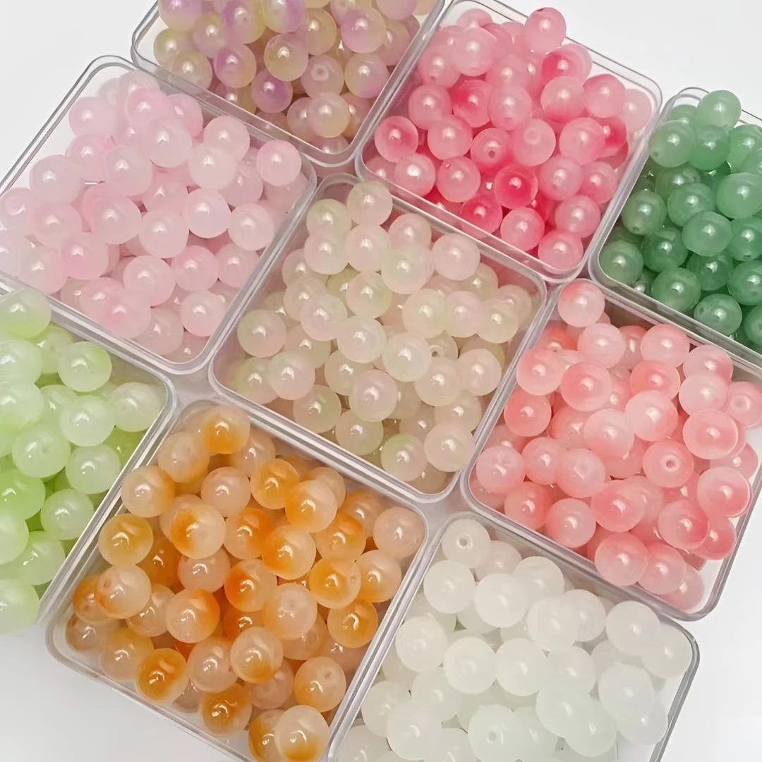 久月DIY手工作坊款式瓷珠琉璃珠珠手工串珠DIY饰品配件
