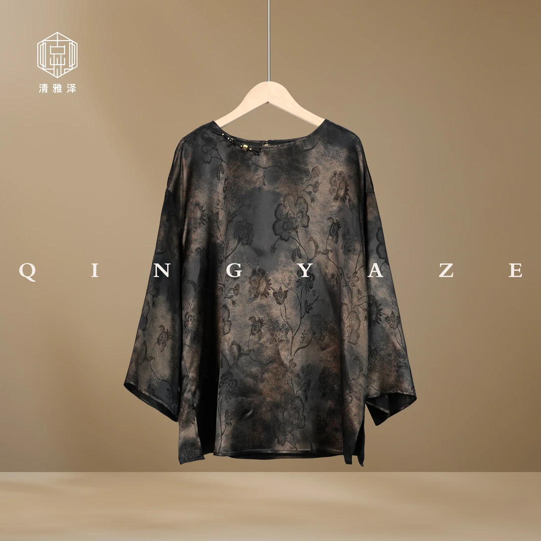 霜金！鎏金人丝新中式上衣！GZ4737