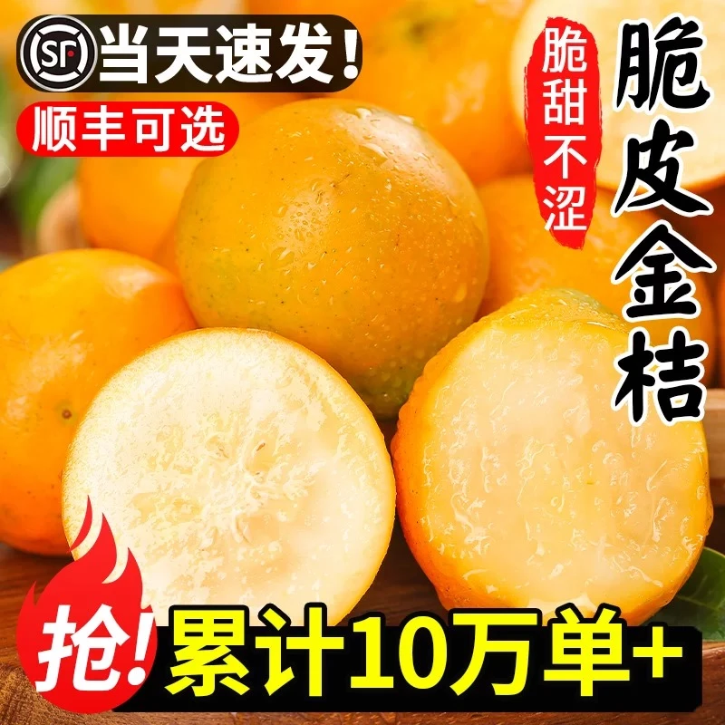 【第三代脆蜜金柑】广西融安脆蜜金桔应季新鲜采摘现发桔子纯甜金桔