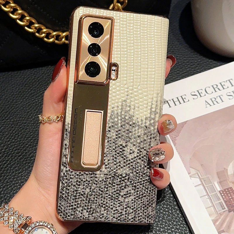 创禹荣耀MagicVS2折叠屏手机壳新款vs2真皮保护套网红壳膜一体男