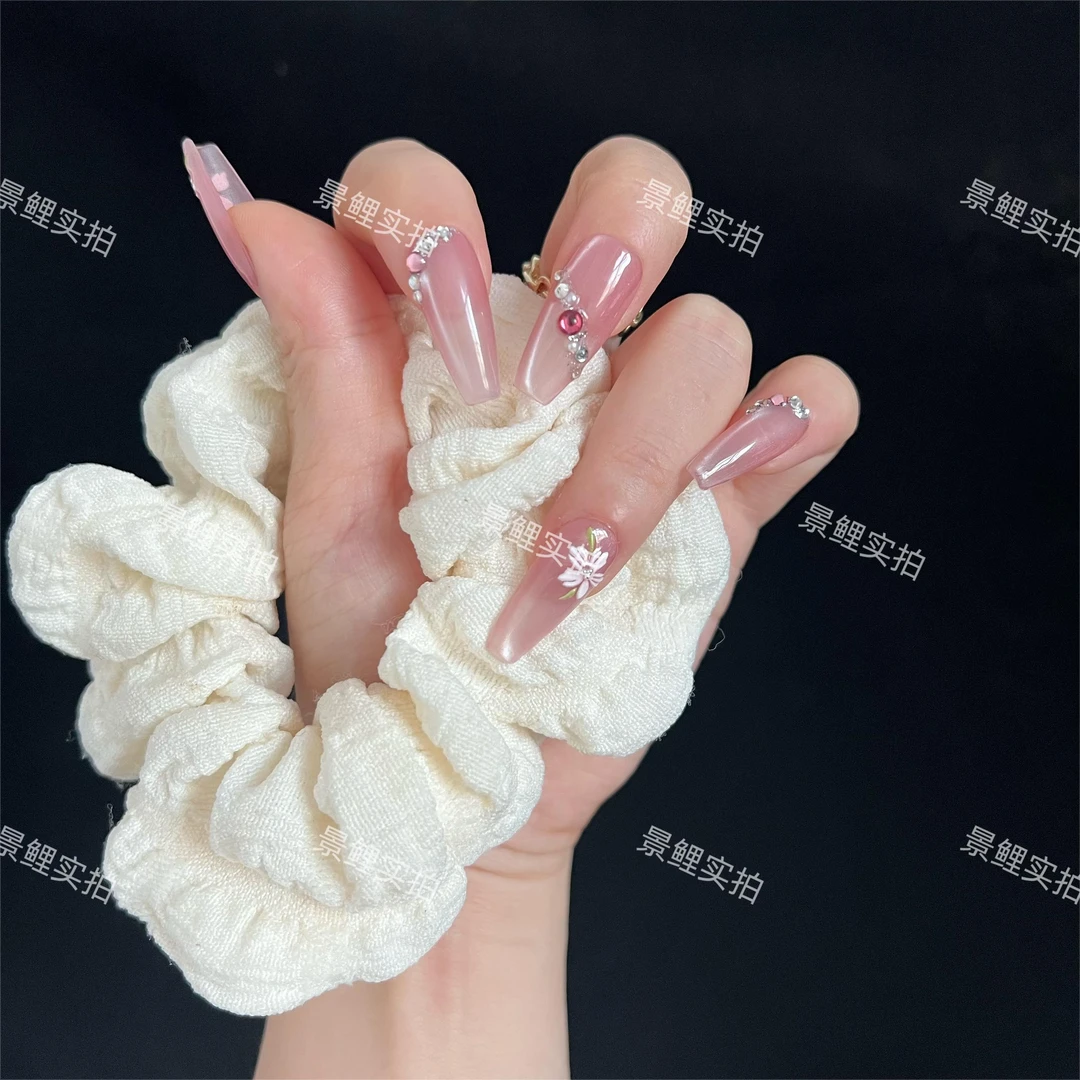 【花间令】景鲤实拍纯手工夏日冰透纯欲猫眼高级轻奢显白百搭穿戴甲