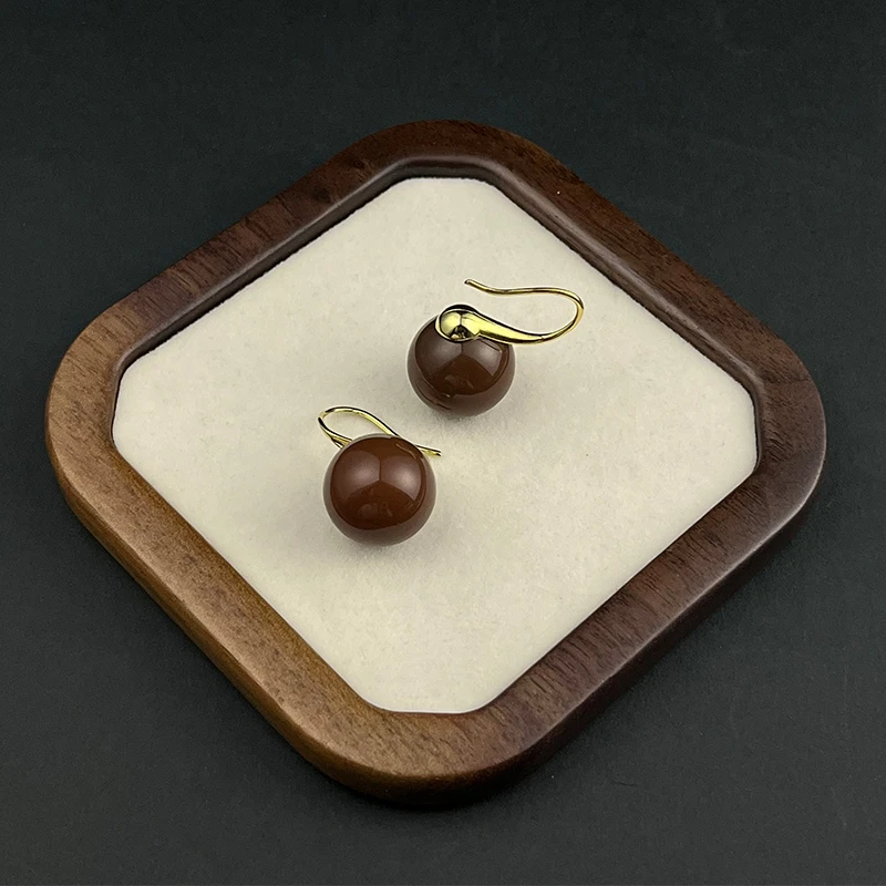 铜合金仿珍珠耳饰 滴釉珠珠耳环简约百搭时尚气质经典耳勾AA66872