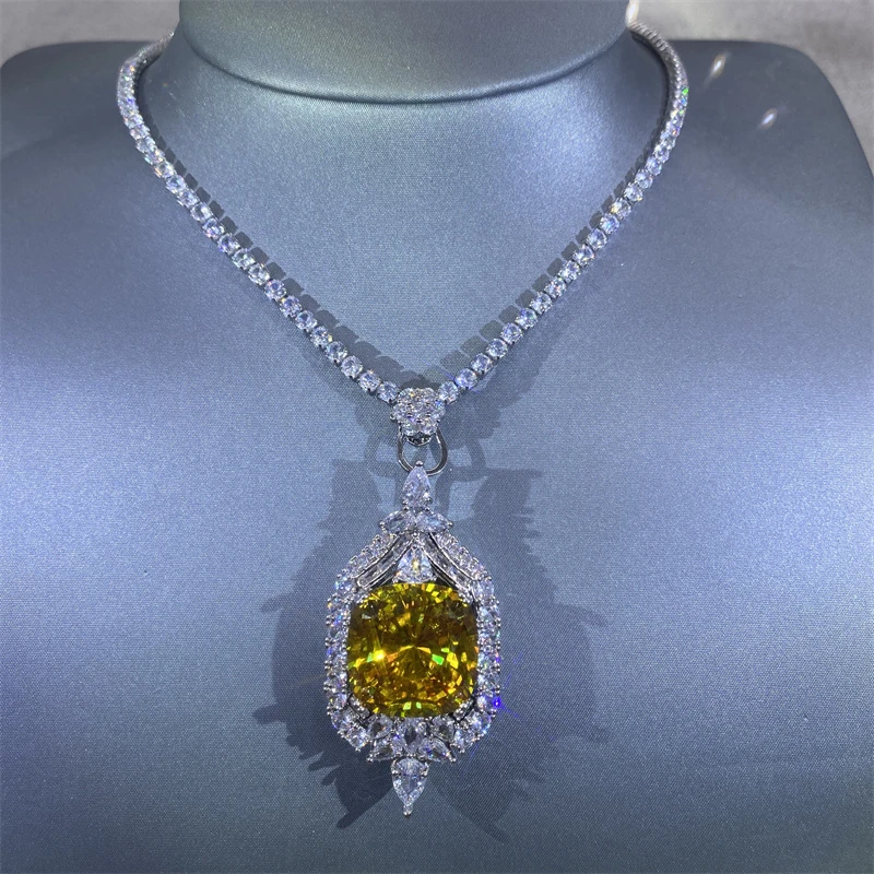 【落日溶金 流光照人】黄吊坠XS603077