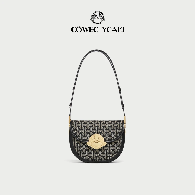 【官方正品】Cowec Ycaki春夏新款单肩斜跨马鞍包女包小众设计感z