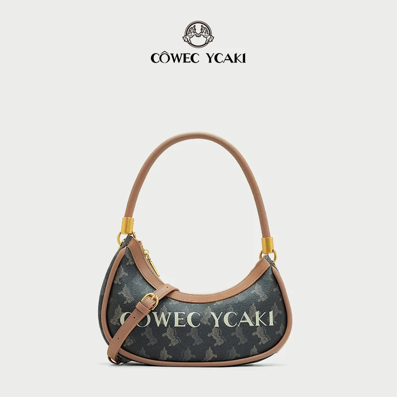 【官方正品】Cowec Ycaki高级感腋下包2025新款月牙包斜挎小包z